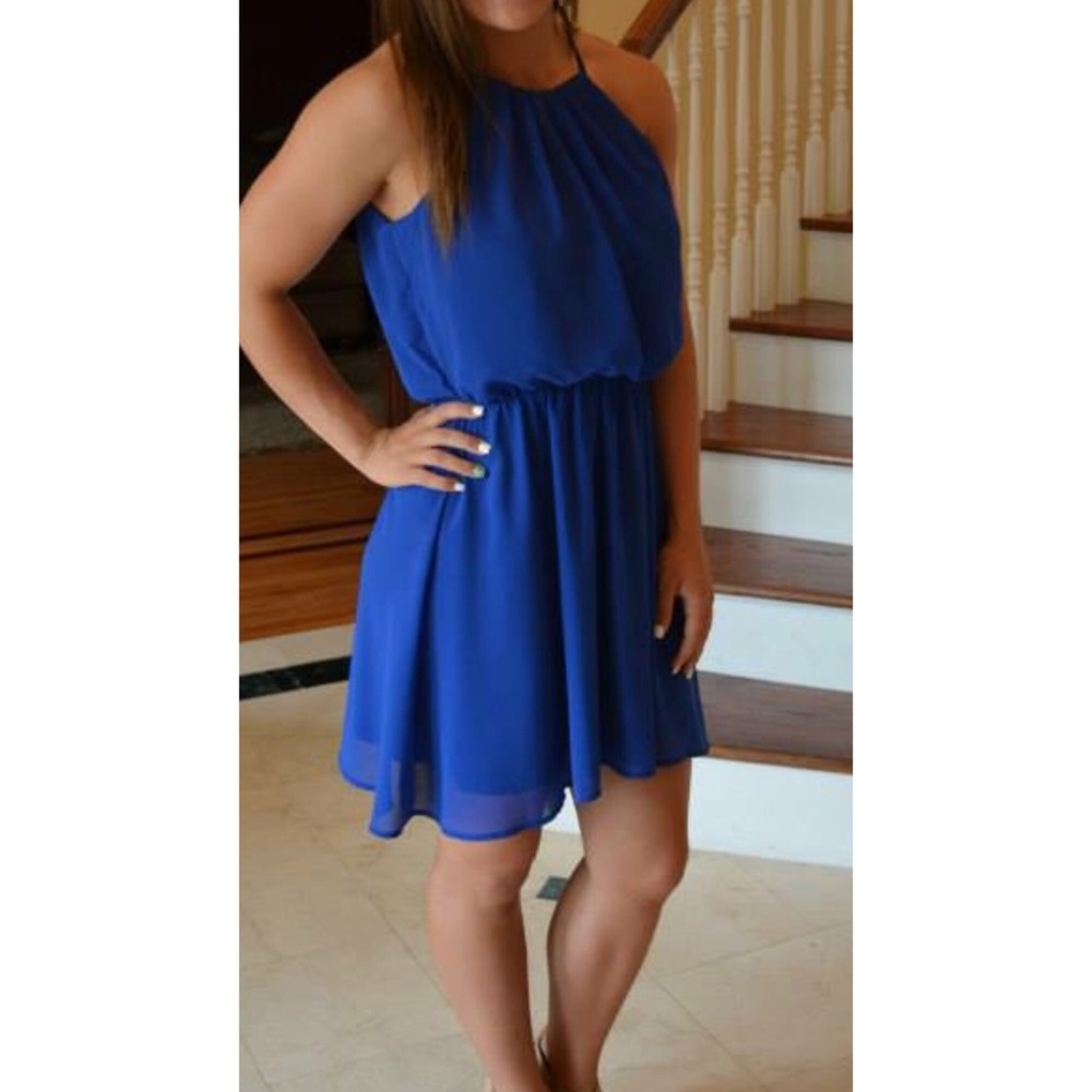 Women’s royal blue dress